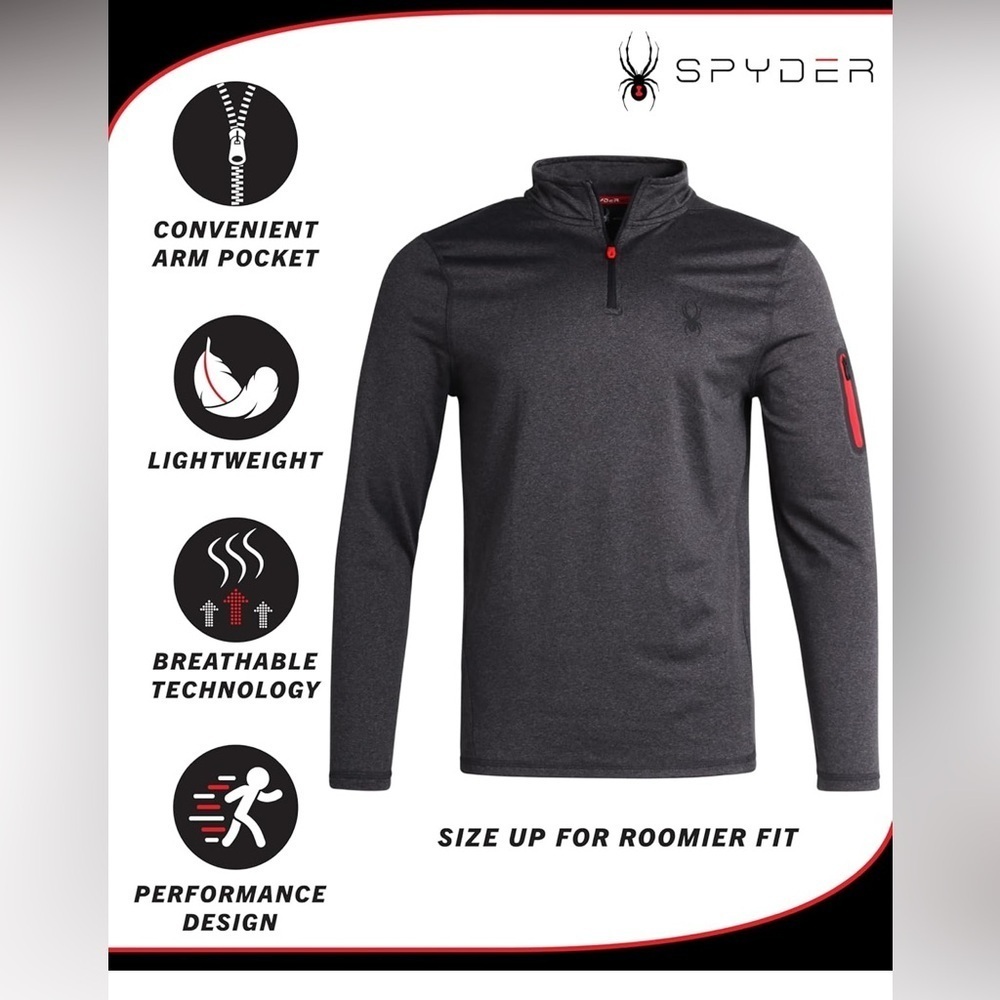Spyder Active Performance Pullover Top NWT - image 2